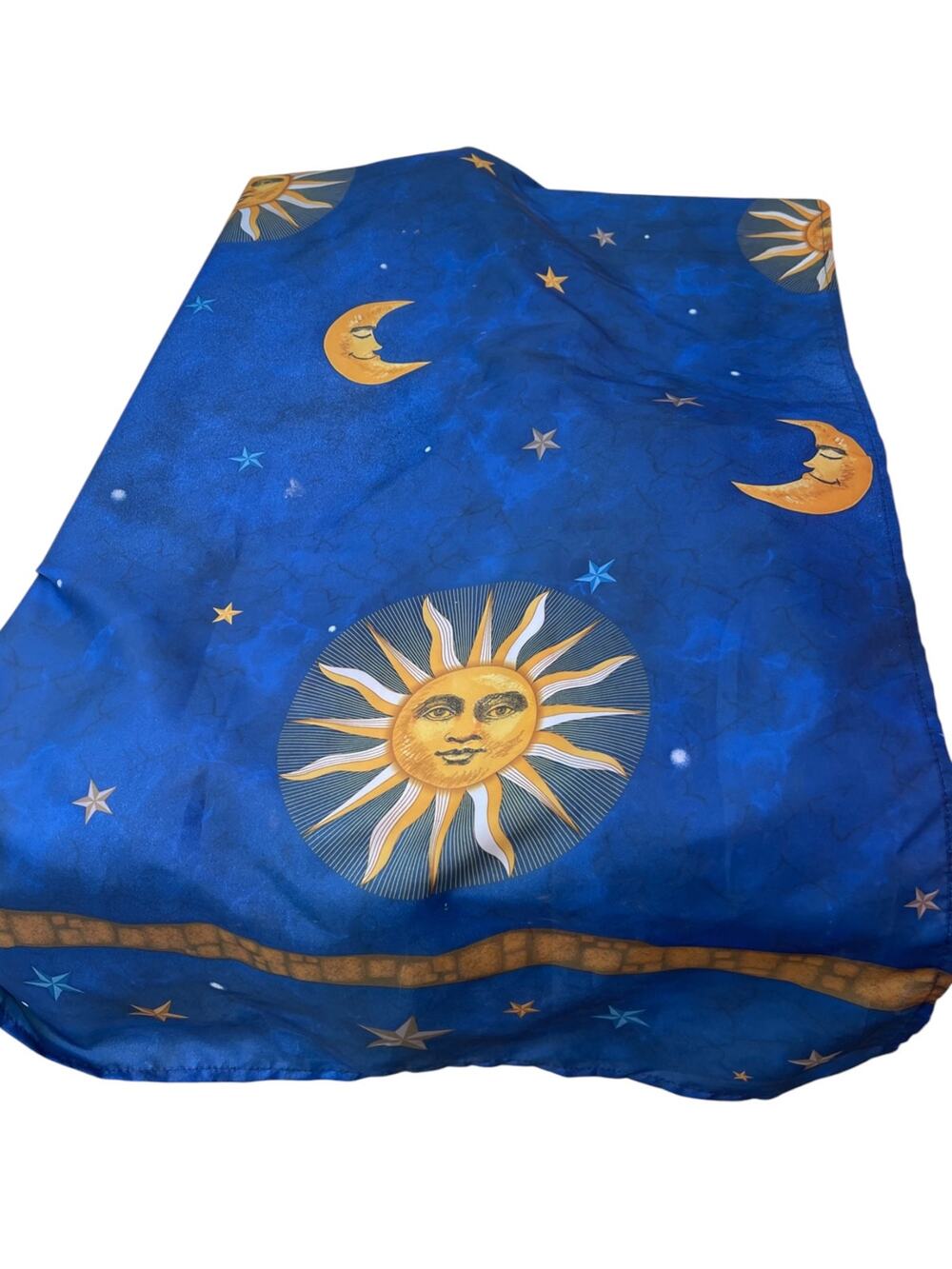 Celestial Sun Moon Stars Shower Curtain Blue Purple Ombre 69x72 Boho READ